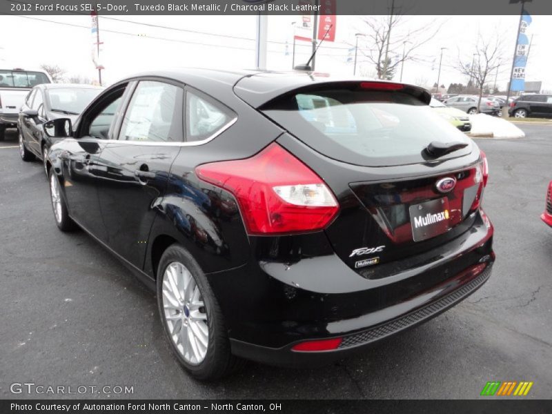 Tuxedo Black Metallic / Charcoal Black Leather 2012 Ford Focus SEL 5-Door