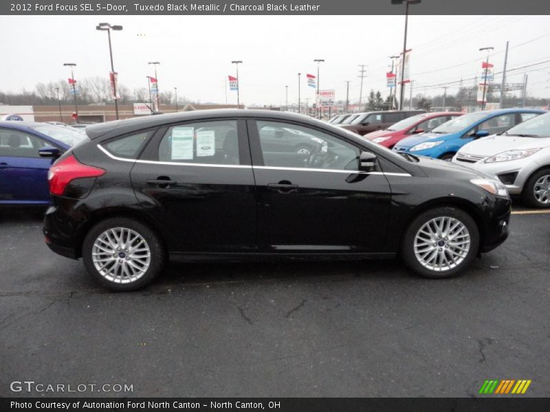 Tuxedo Black Metallic / Charcoal Black Leather 2012 Ford Focus SEL 5-Door