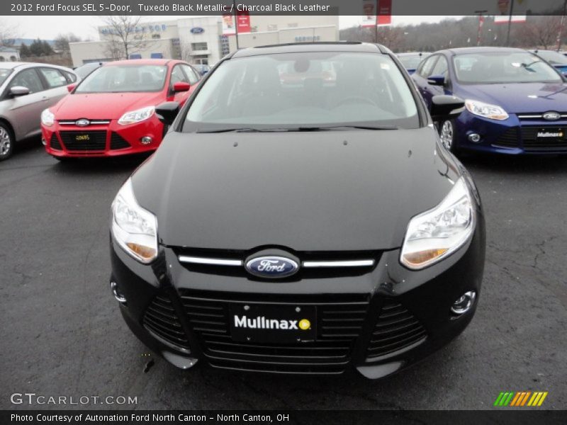 Tuxedo Black Metallic / Charcoal Black Leather 2012 Ford Focus SEL 5-Door
