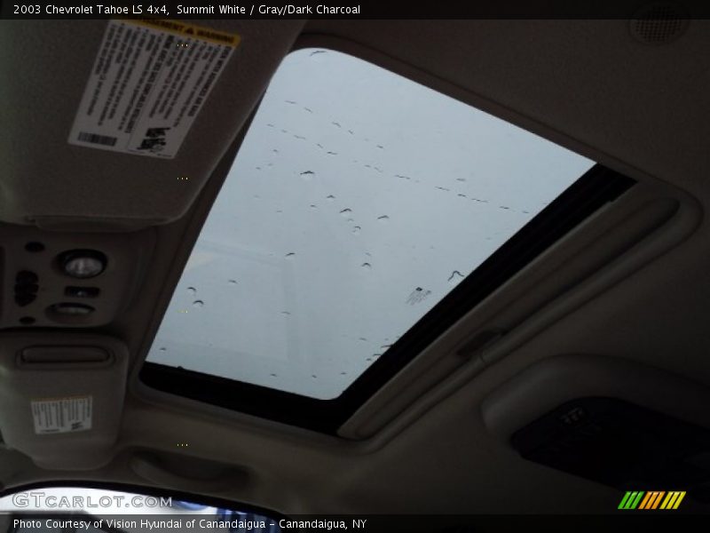 Summit White / Gray/Dark Charcoal 2003 Chevrolet Tahoe LS 4x4