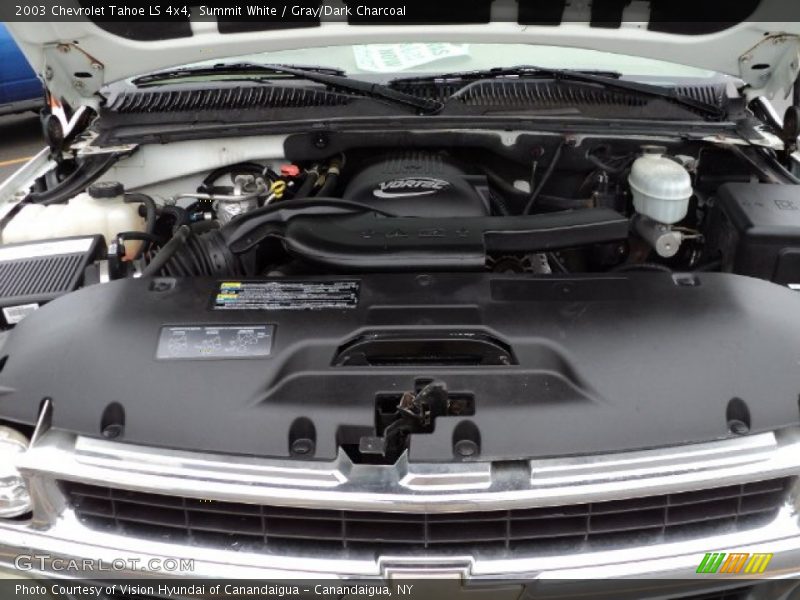 Summit White / Gray/Dark Charcoal 2003 Chevrolet Tahoe LS 4x4