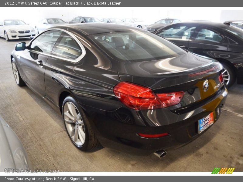 Jet Black / Black Dakota Leather 2012 BMW 6 Series 640i Coupe