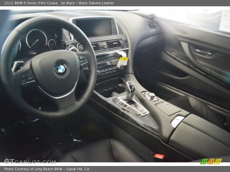 Jet Black / Black Dakota Leather 2012 BMW 6 Series 640i Coupe
