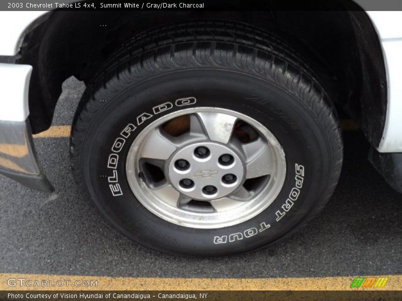 Summit White / Gray/Dark Charcoal 2003 Chevrolet Tahoe LS 4x4