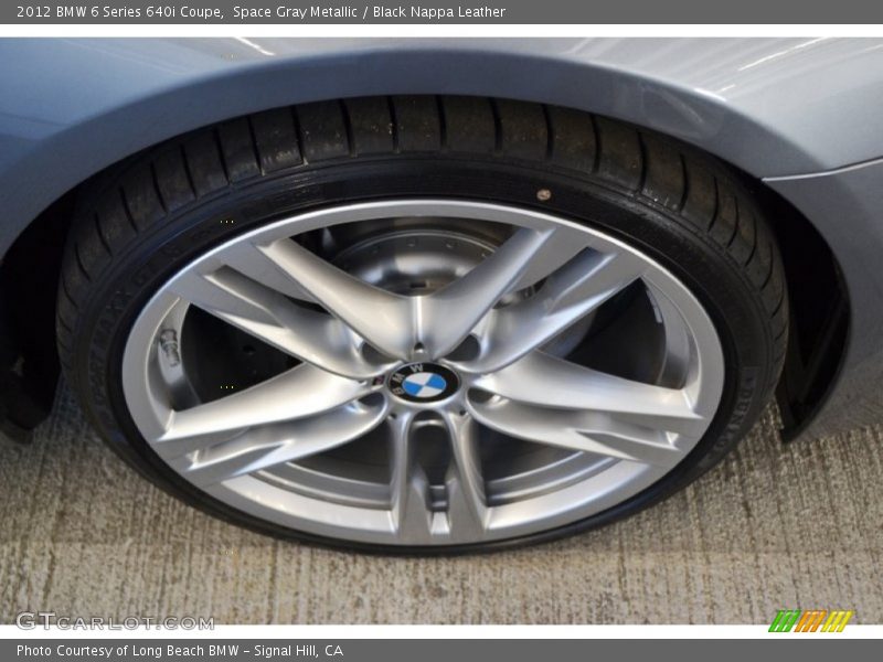 Space Gray Metallic / Black Nappa Leather 2012 BMW 6 Series 640i Coupe