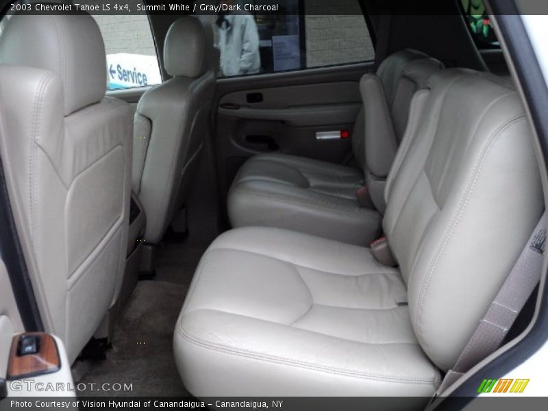 Summit White / Gray/Dark Charcoal 2003 Chevrolet Tahoe LS 4x4