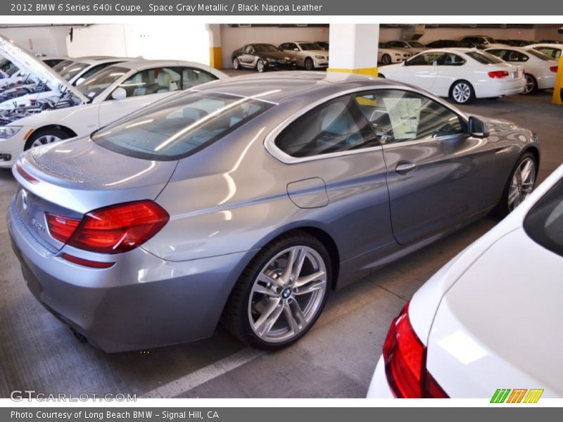 Space Gray Metallic / Black Nappa Leather 2012 BMW 6 Series 640i Coupe