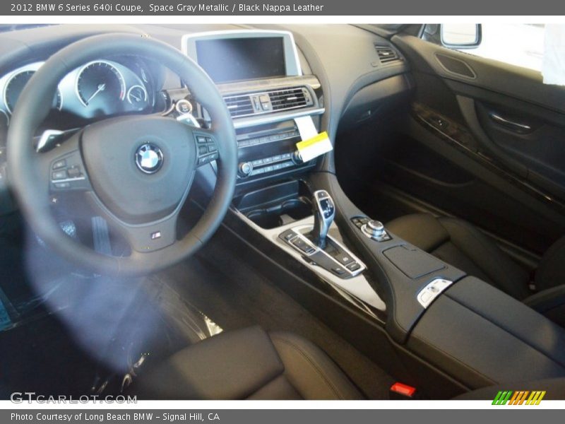 Space Gray Metallic / Black Nappa Leather 2012 BMW 6 Series 640i Coupe