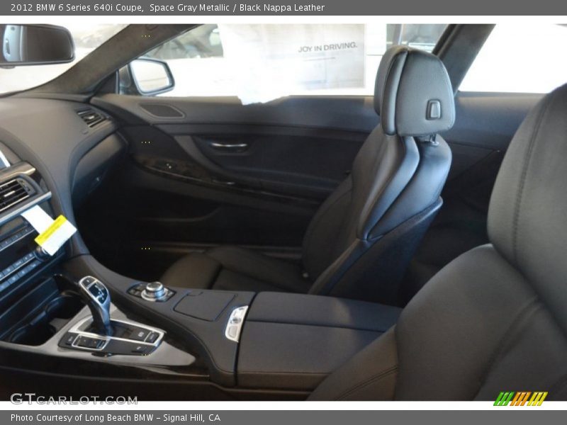 Space Gray Metallic / Black Nappa Leather 2012 BMW 6 Series 640i Coupe