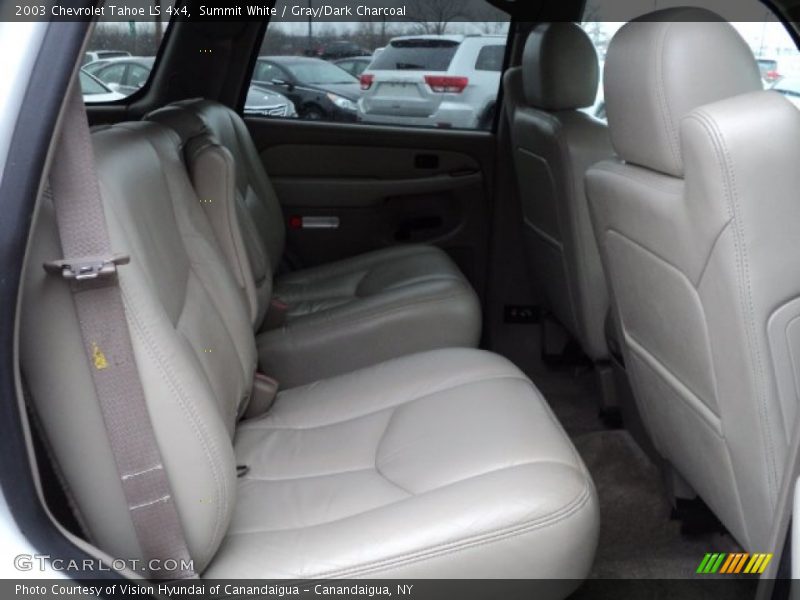 Summit White / Gray/Dark Charcoal 2003 Chevrolet Tahoe LS 4x4