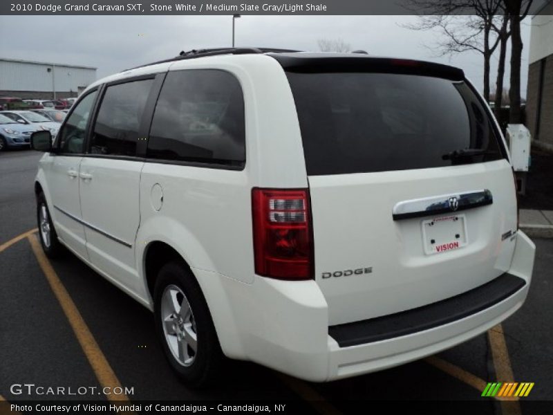 Stone White / Medium Slate Gray/Light Shale 2010 Dodge Grand Caravan SXT