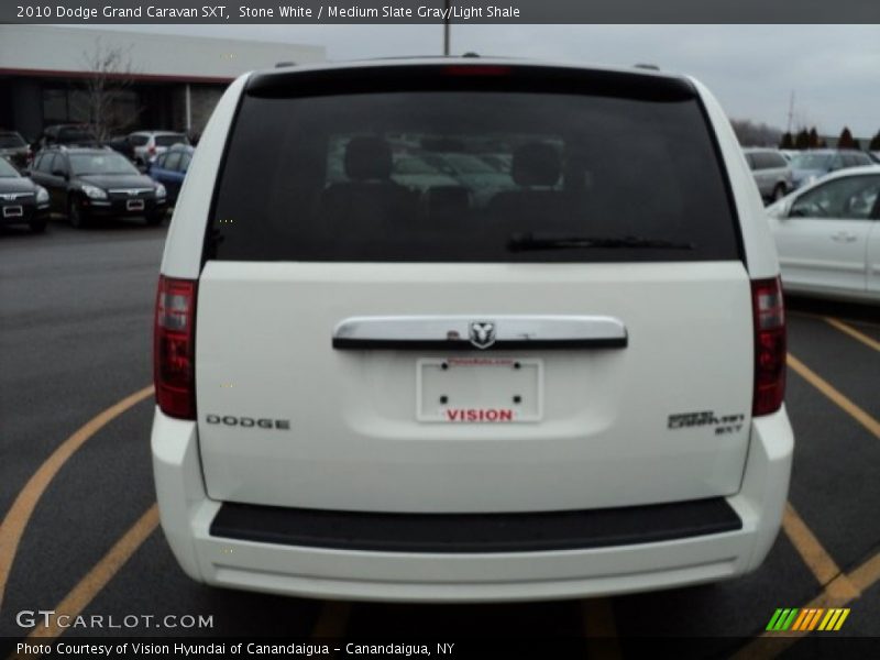 Stone White / Medium Slate Gray/Light Shale 2010 Dodge Grand Caravan SXT