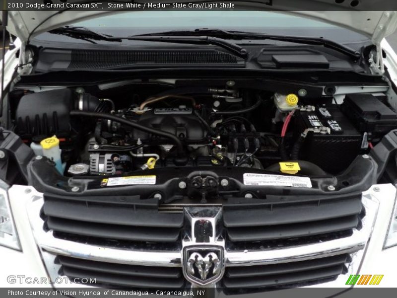 Stone White / Medium Slate Gray/Light Shale 2010 Dodge Grand Caravan SXT