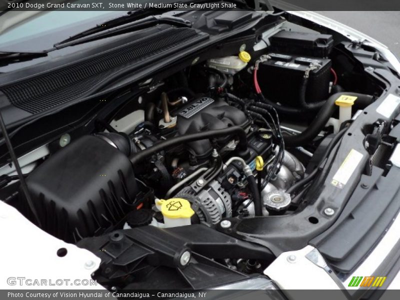 Stone White / Medium Slate Gray/Light Shale 2010 Dodge Grand Caravan SXT