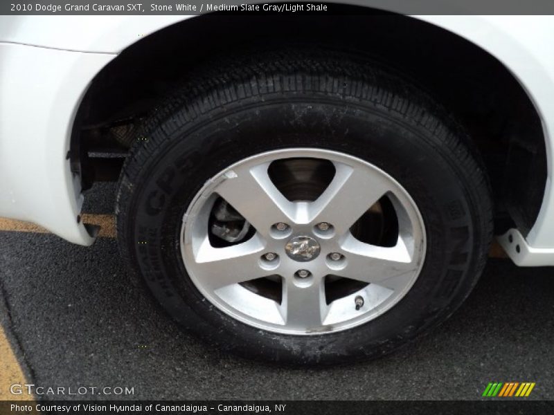 Stone White / Medium Slate Gray/Light Shale 2010 Dodge Grand Caravan SXT