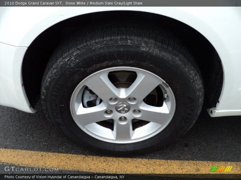 Stone White / Medium Slate Gray/Light Shale 2010 Dodge Grand Caravan SXT