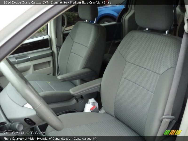 Stone White / Medium Slate Gray/Light Shale 2010 Dodge Grand Caravan SXT