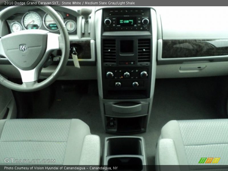 Stone White / Medium Slate Gray/Light Shale 2010 Dodge Grand Caravan SXT