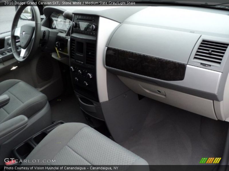 Stone White / Medium Slate Gray/Light Shale 2010 Dodge Grand Caravan SXT