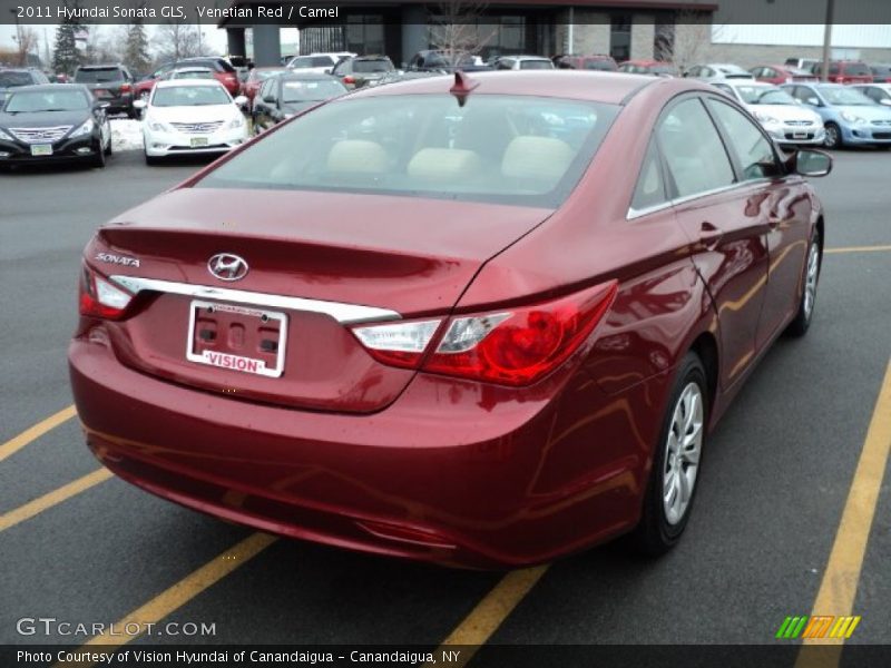 Venetian Red / Camel 2011 Hyundai Sonata GLS