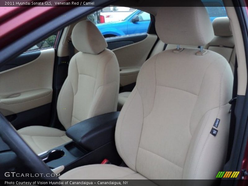 Venetian Red / Camel 2011 Hyundai Sonata GLS