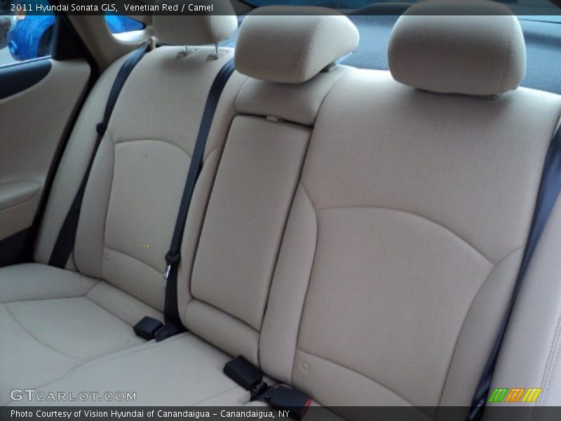 Venetian Red / Camel 2011 Hyundai Sonata GLS