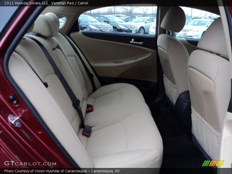 Venetian Red / Camel 2011 Hyundai Sonata GLS