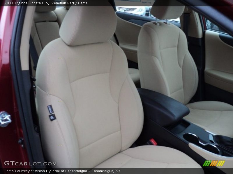 Venetian Red / Camel 2011 Hyundai Sonata GLS