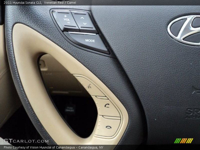 Venetian Red / Camel 2011 Hyundai Sonata GLS
