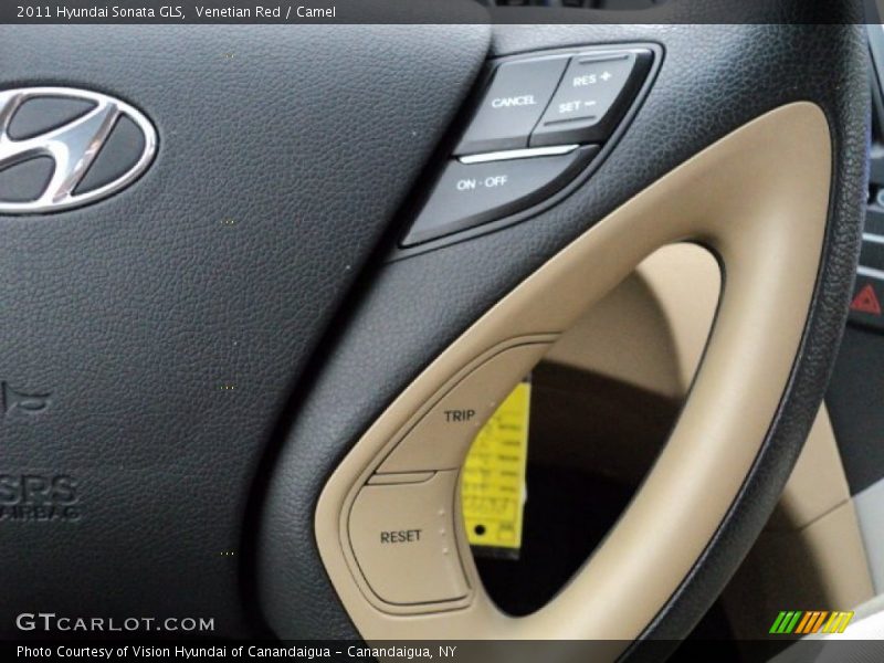 Venetian Red / Camel 2011 Hyundai Sonata GLS