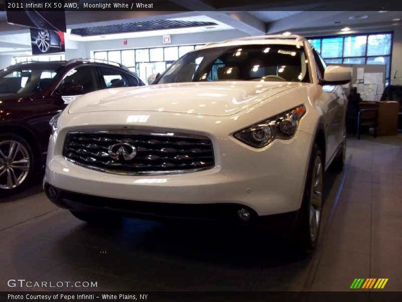 Moonlight White / Wheat 2011 Infiniti FX 50 AWD