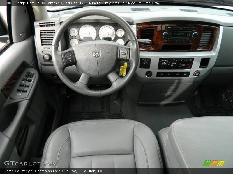 Mineral Gray Metallic / Medium Slate Gray 2008 Dodge Ram 1500 Laramie Quad Cab 4x4