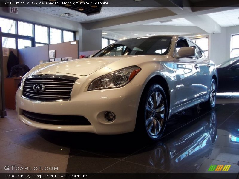 Moonlight White / Graphite 2012 Infiniti M 37x AWD Sedan