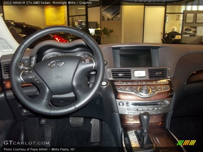 Moonlight White / Graphite 2012 Infiniti M 37x AWD Sedan