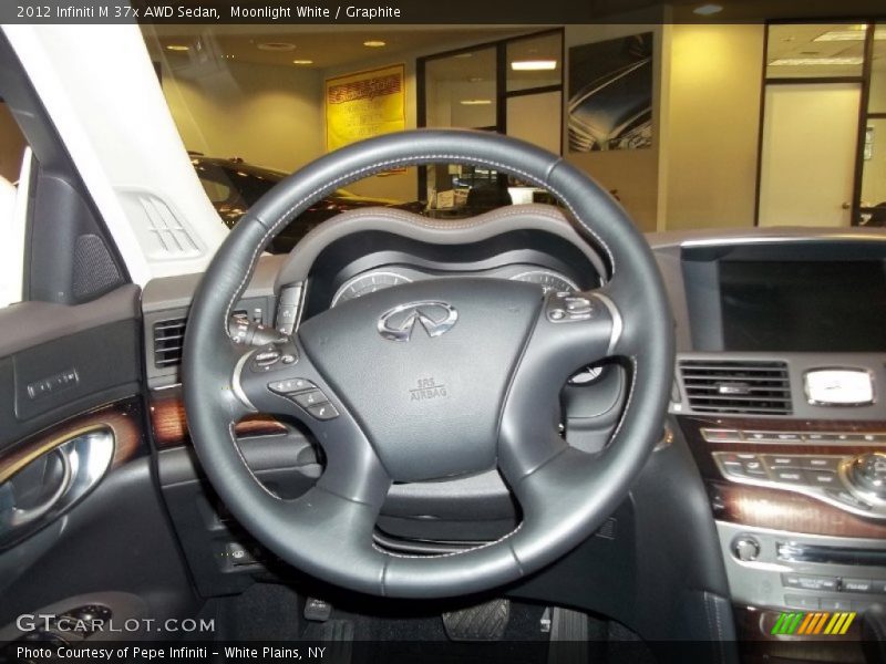 Moonlight White / Graphite 2012 Infiniti M 37x AWD Sedan