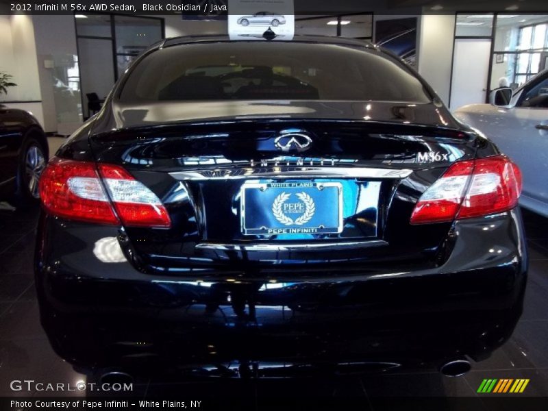 Black Obsidian / Java 2012 Infiniti M 56x AWD Sedan