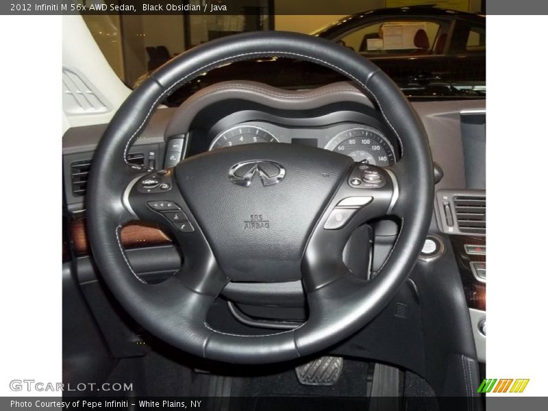 Black Obsidian / Java 2012 Infiniti M 56x AWD Sedan