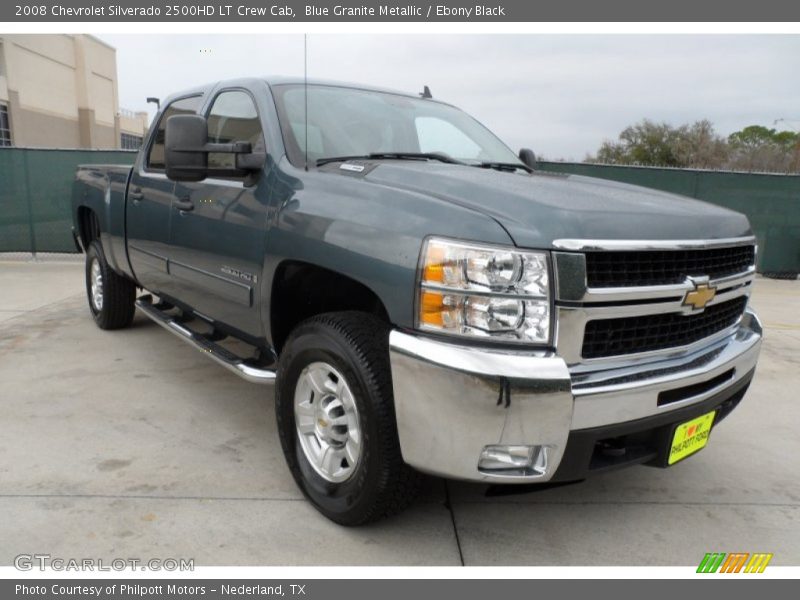 Blue Granite Metallic / Ebony Black 2008 Chevrolet Silverado 2500HD LT Crew Cab