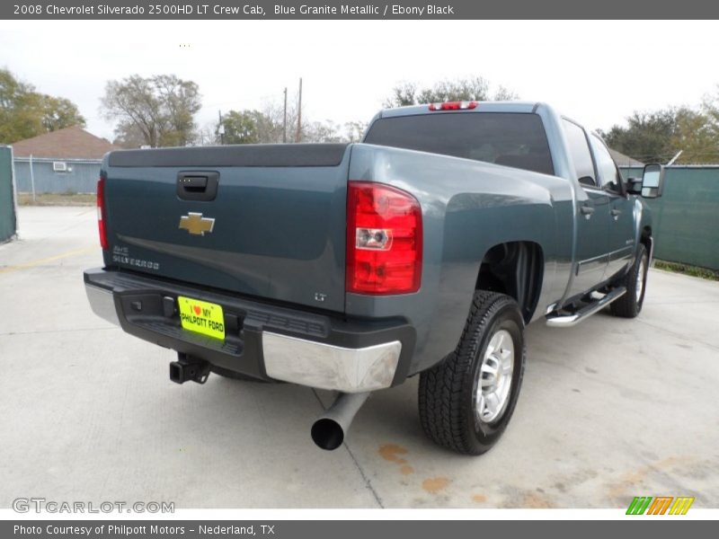 Blue Granite Metallic / Ebony Black 2008 Chevrolet Silverado 2500HD LT Crew Cab