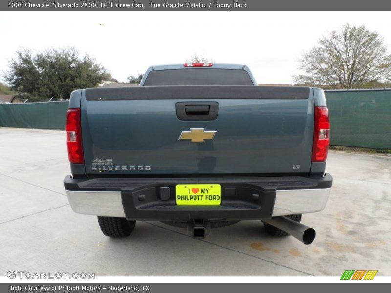 Blue Granite Metallic / Ebony Black 2008 Chevrolet Silverado 2500HD LT Crew Cab