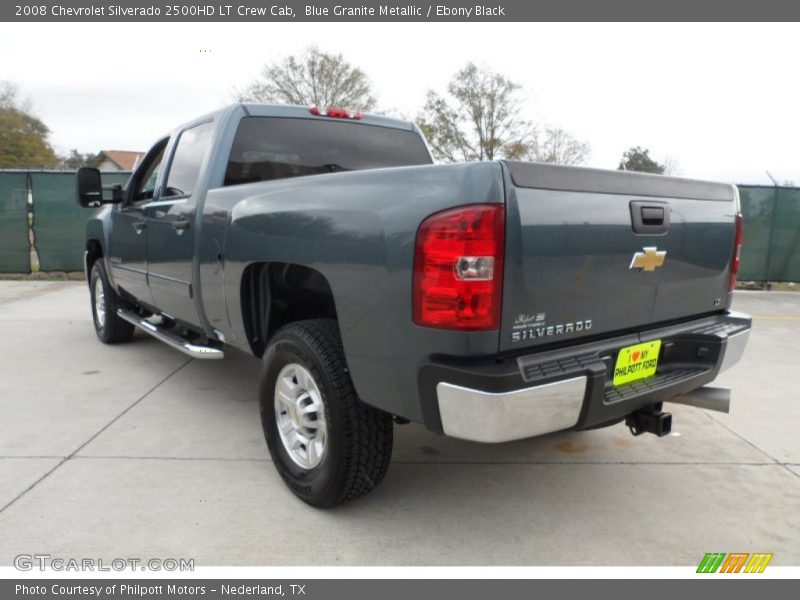 Blue Granite Metallic / Ebony Black 2008 Chevrolet Silverado 2500HD LT Crew Cab