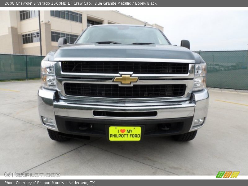 Blue Granite Metallic / Ebony Black 2008 Chevrolet Silverado 2500HD LT Crew Cab