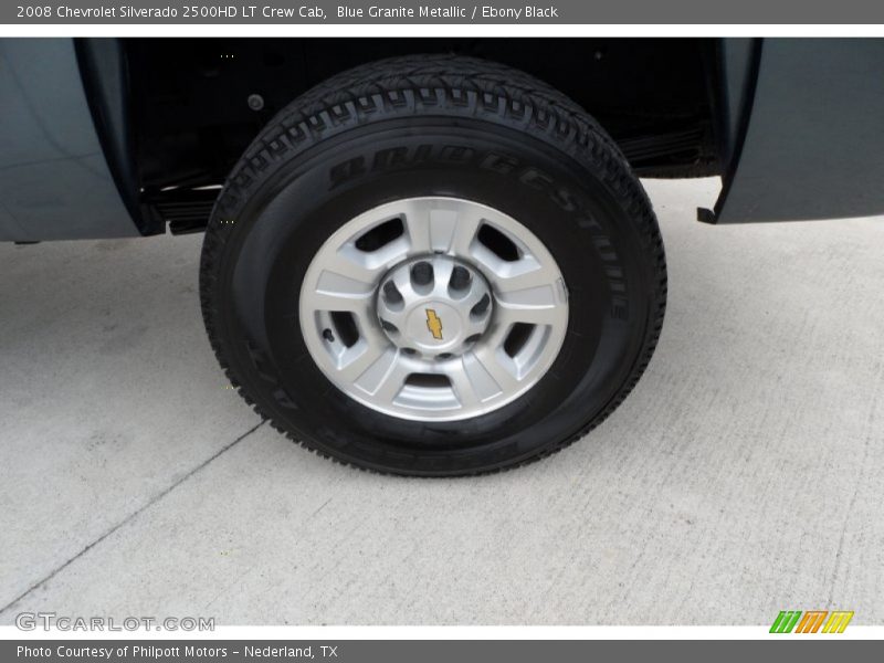 Blue Granite Metallic / Ebony Black 2008 Chevrolet Silverado 2500HD LT Crew Cab