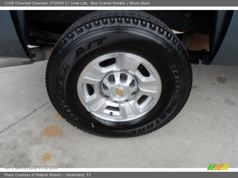 Blue Granite Metallic / Ebony Black 2008 Chevrolet Silverado 2500HD LT Crew Cab