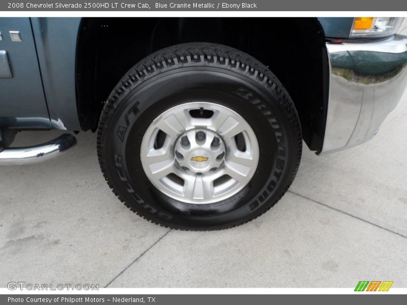 Blue Granite Metallic / Ebony Black 2008 Chevrolet Silverado 2500HD LT Crew Cab