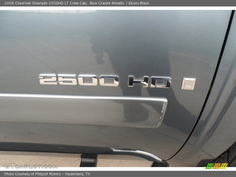 Blue Granite Metallic / Ebony Black 2008 Chevrolet Silverado 2500HD LT Crew Cab