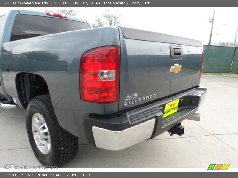 Blue Granite Metallic / Ebony Black 2008 Chevrolet Silverado 2500HD LT Crew Cab
