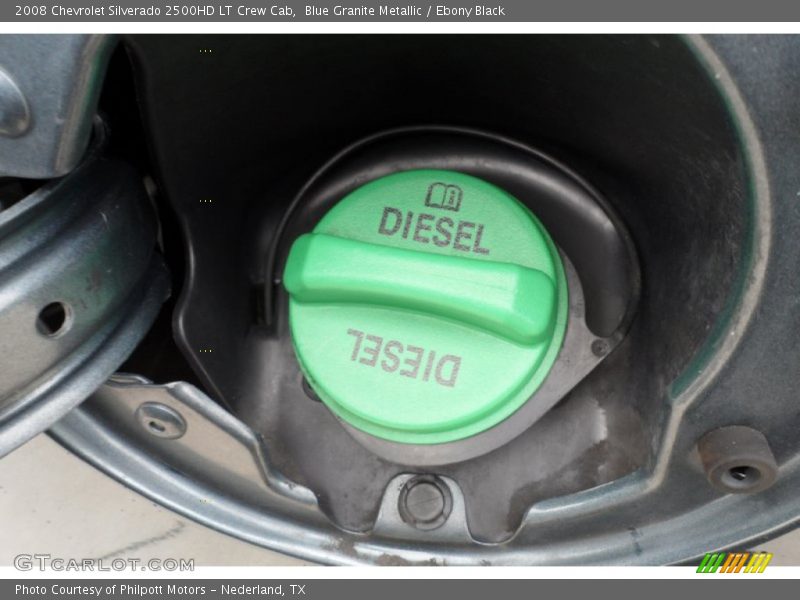 Blue Granite Metallic / Ebony Black 2008 Chevrolet Silverado 2500HD LT Crew Cab