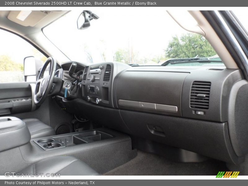 Blue Granite Metallic / Ebony Black 2008 Chevrolet Silverado 2500HD LT Crew Cab