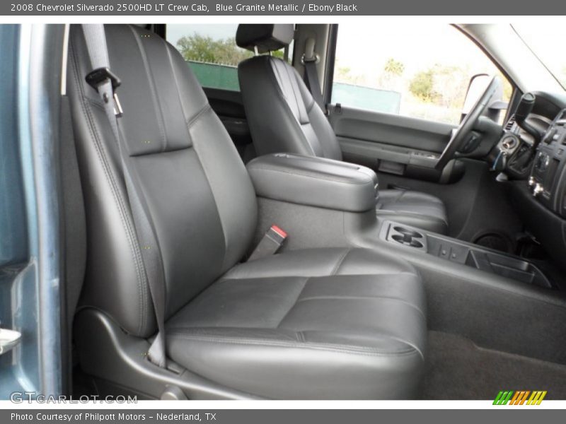 Blue Granite Metallic / Ebony Black 2008 Chevrolet Silverado 2500HD LT Crew Cab